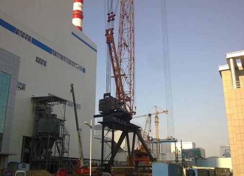 目前國內最高的扳起式塔吊,主鉤最大起重量可達95噸,堪稱龐然大物